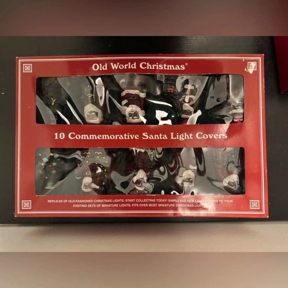 Old World Christmas Santa Light Covers